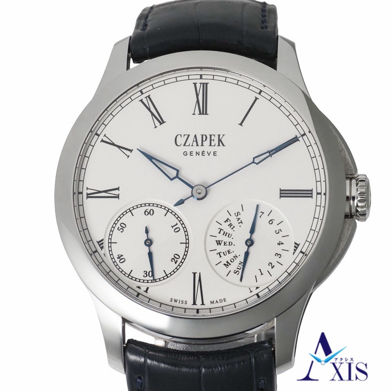 CZAPEK チャペック ケ・デ・ベルク No.25 腕時計 スティール 手巻き ホワイト文字盤 メンズ｜銀座アクシス Ginza Axis