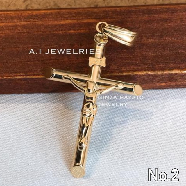 楽天市場】18金 ペンダントトップ ジーザス クロス ペンダント Jesus