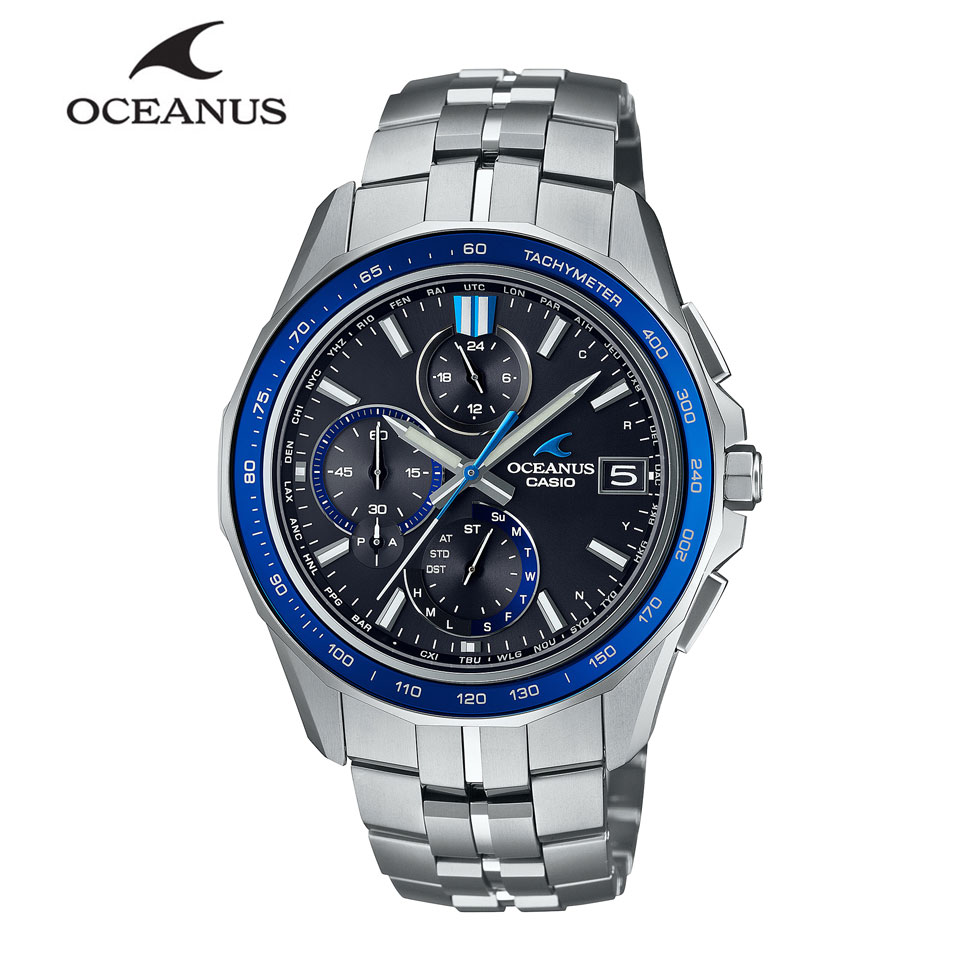 【ご購入特典つき】カシオ CASIO オシアナス メンズ 電波ソーラー チタン Bluetooth モバイルリンク OCW-S7000-1AJF 国内正規品