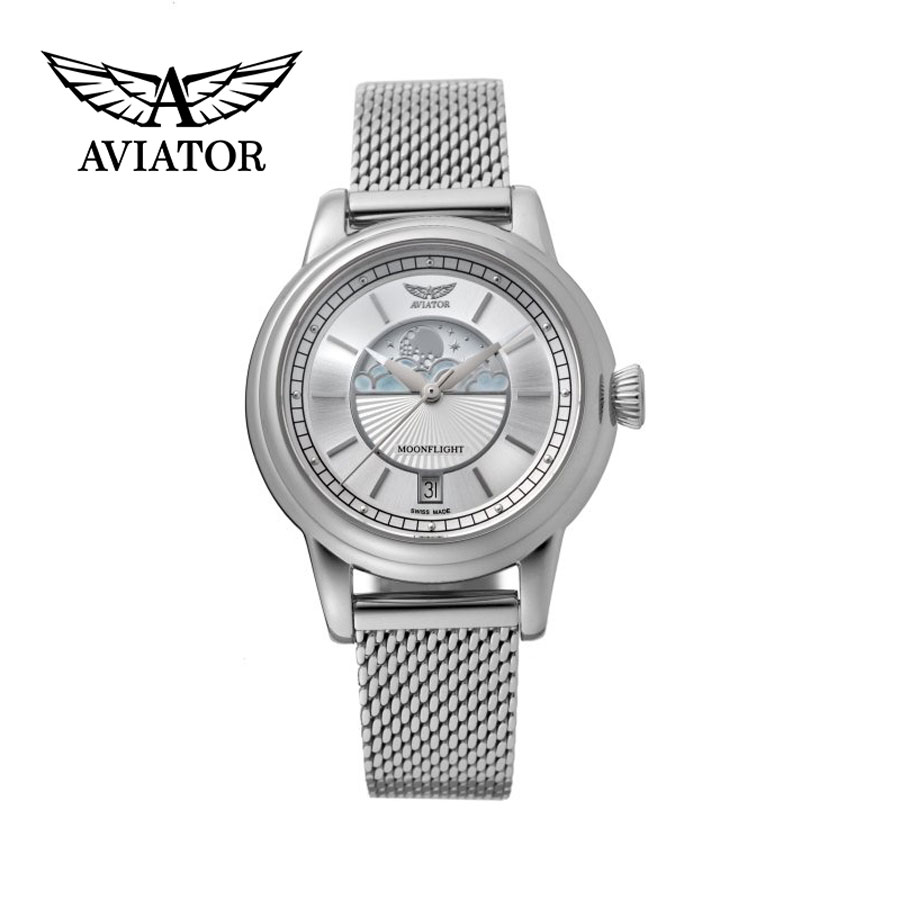 【ご購入特典つき】アビエイター ムーンフライト V.1.33.0.250.5 レディース 腕時計 AVIATOR 正規品