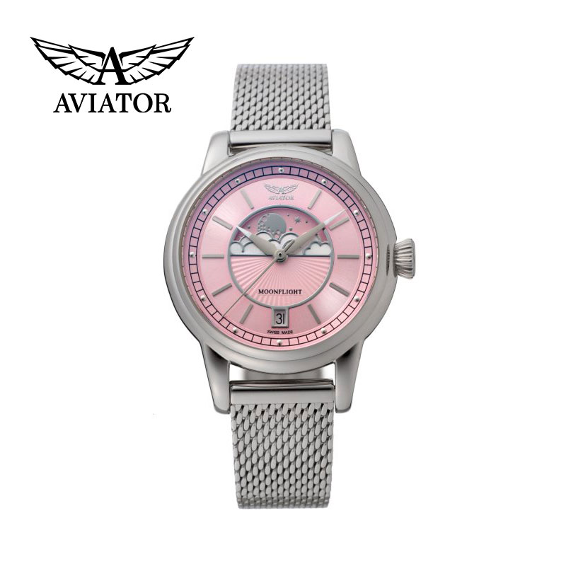 【ご購入特典つき】アビエイター ムーンフライト V.1.33.0.257.5 レディース 腕時計 AVIATOR 正規品