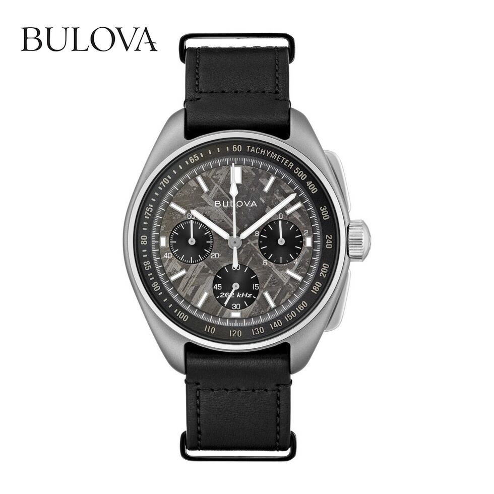 【特別価格】BULOVA/ブローバ 96B258 腕時計 クロノグラフ ブローバ 時計 ムーンウォッチ 96B258 ブラック×ステンレス