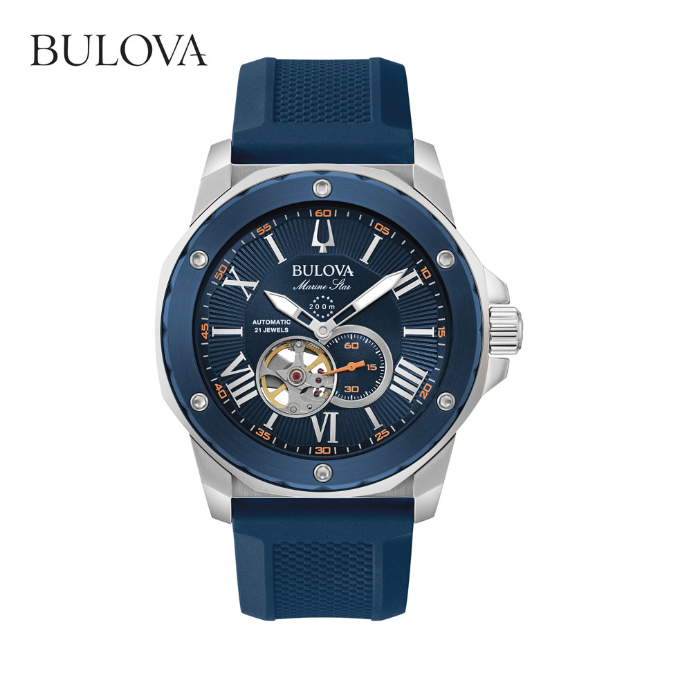 【ご購入特典つき】ブローバ BULOVA メンズ 腕時計 国内正規品 自動巻 マリンスター 98A303◆