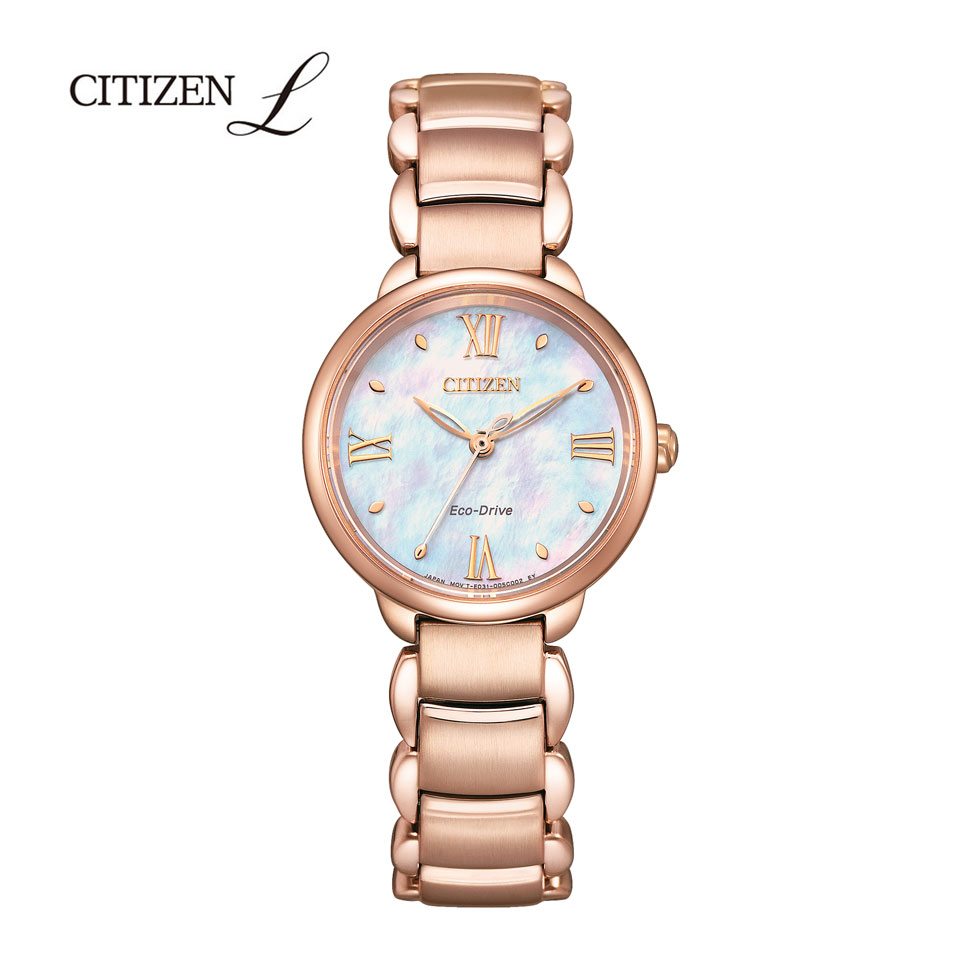 腕時計 レディース CITIZEN L シチズンL エコ・ドライブ 白蝶貝文字板 【購入特典付き】 EM0928-84D