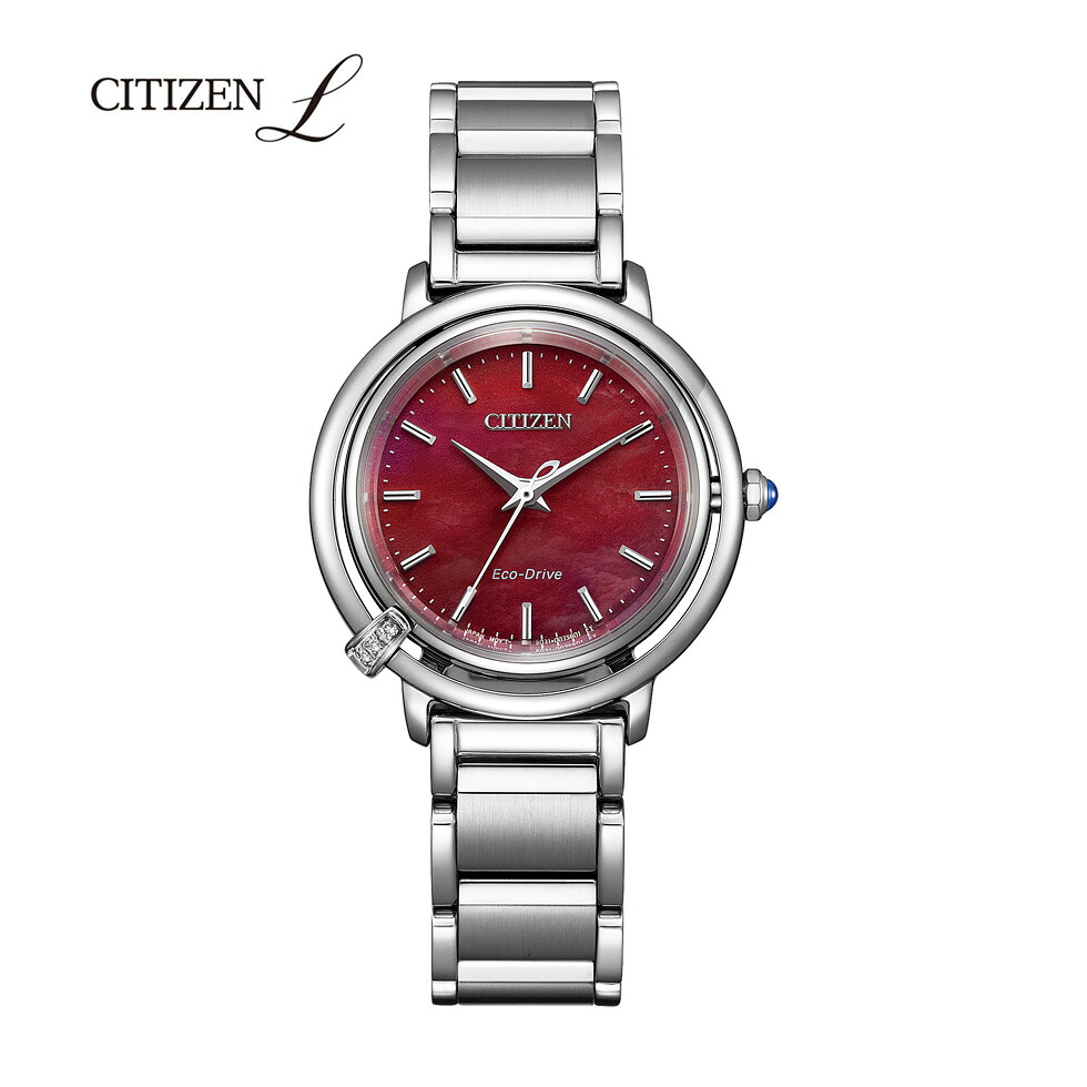 ウオッチ レディース CITIZEN L シチズンL エコ・運転 金剛石 白蝶貝文字記号板 替えダンス楽隊嘱する EM1090-78X ｜ 買いもとめる排他的権利つき
