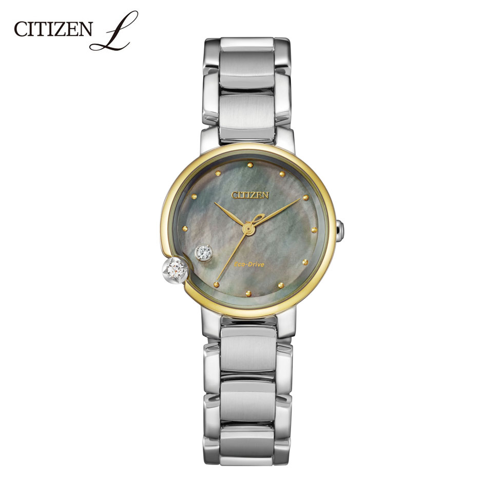 CITIZEN L エコドライブ ダイヤモンド0.12ct. - 通販 - www