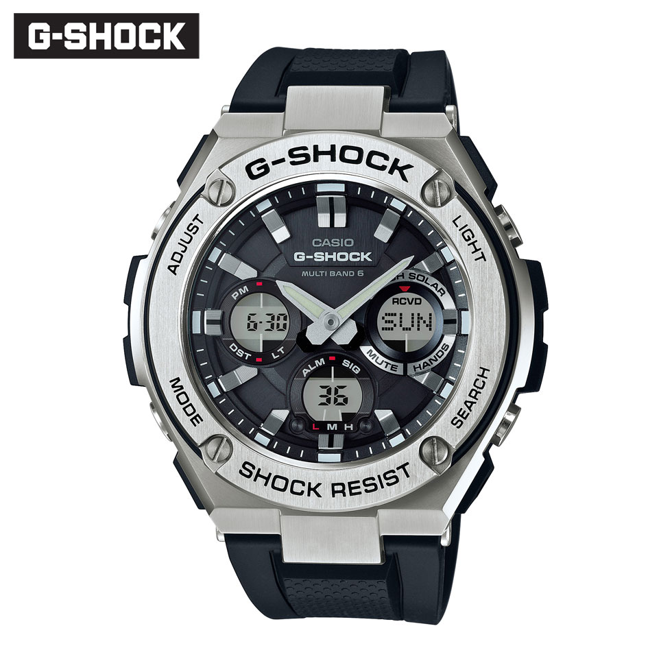楽天市場 正規品 G Shock Gショック ジーショック Casio カシオ 腕時計 メンズ Gst W110 1ajf Gスチール ジースチール 銀座 日新堂 Web Shop