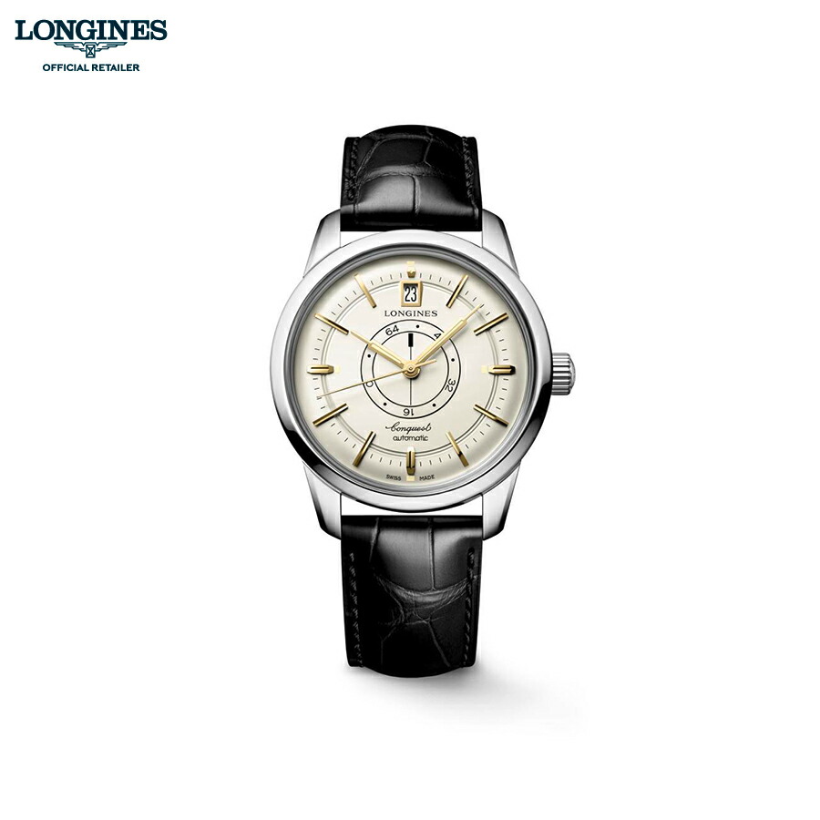 特価！LONGINES ロンジン コンクエスト ラウンド グレー文字盤　稼働中 楽天市場】【ご購入特典対象商品】【コンクエスト誕生70周年記念
