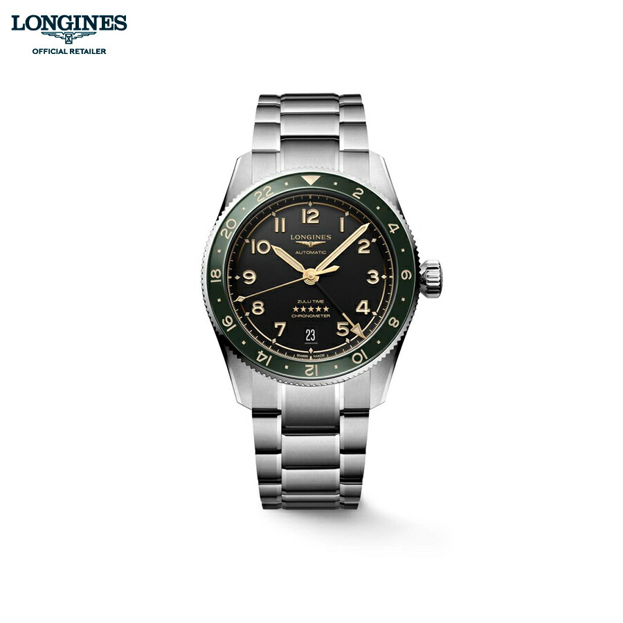 LONGINES SPIRIT FLYBACK 自動巻、ステンレススティールと
