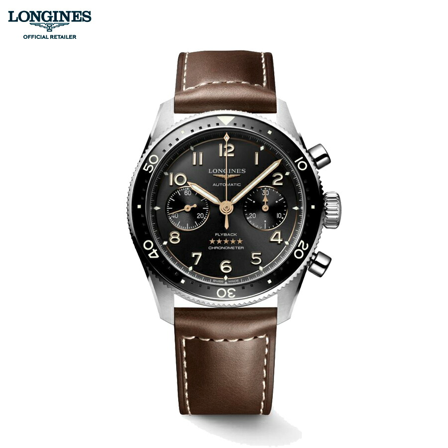 LONGINES ロンジン スピリット フライバック L3.821.4.53.2 L38214532 メンズ 腕時計 自動巻き COSC認定クロノメーター 42mm ｜購入特典つき