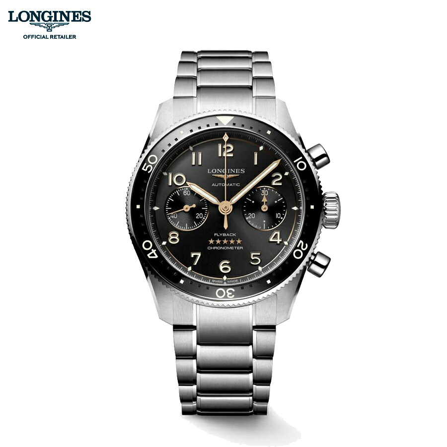 LONGINES ロンジン スピリット フライバック L3.821.4.53.6 L38214536 メンズ 腕時計 自動巻き COSC認定クロノメーター 42mm ｜購入特典つき