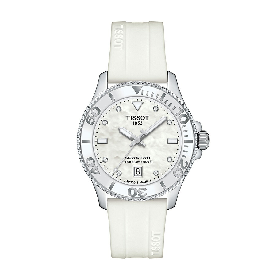 ウォッチ レディース TISSOT ティソ シースター1000 石英 金剛石 36粍 【買いもとめる排他的権利付き添い人】 T1202101711600