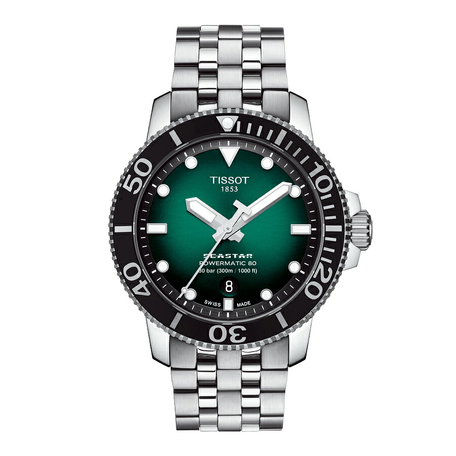 腕時計 メンズ TISSOT ティソ シースター1000 パワーマティック80 自動巻 43mm 【購入特典付き】 T1204071109101｜銀座 日新堂 Web Shop