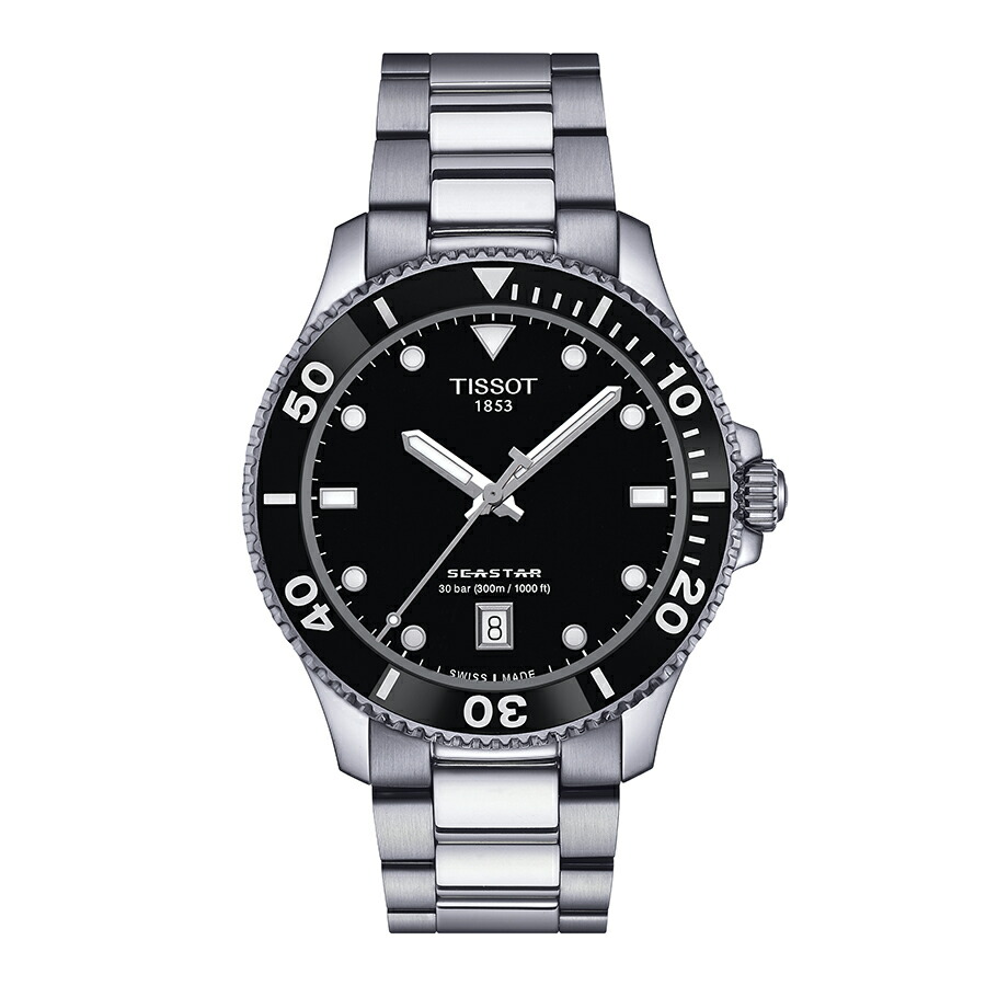 腕時計 メンズ TISSOT ティソ シースター1000 クオーツ 40mm 【購入特典付き】 T1204101105100