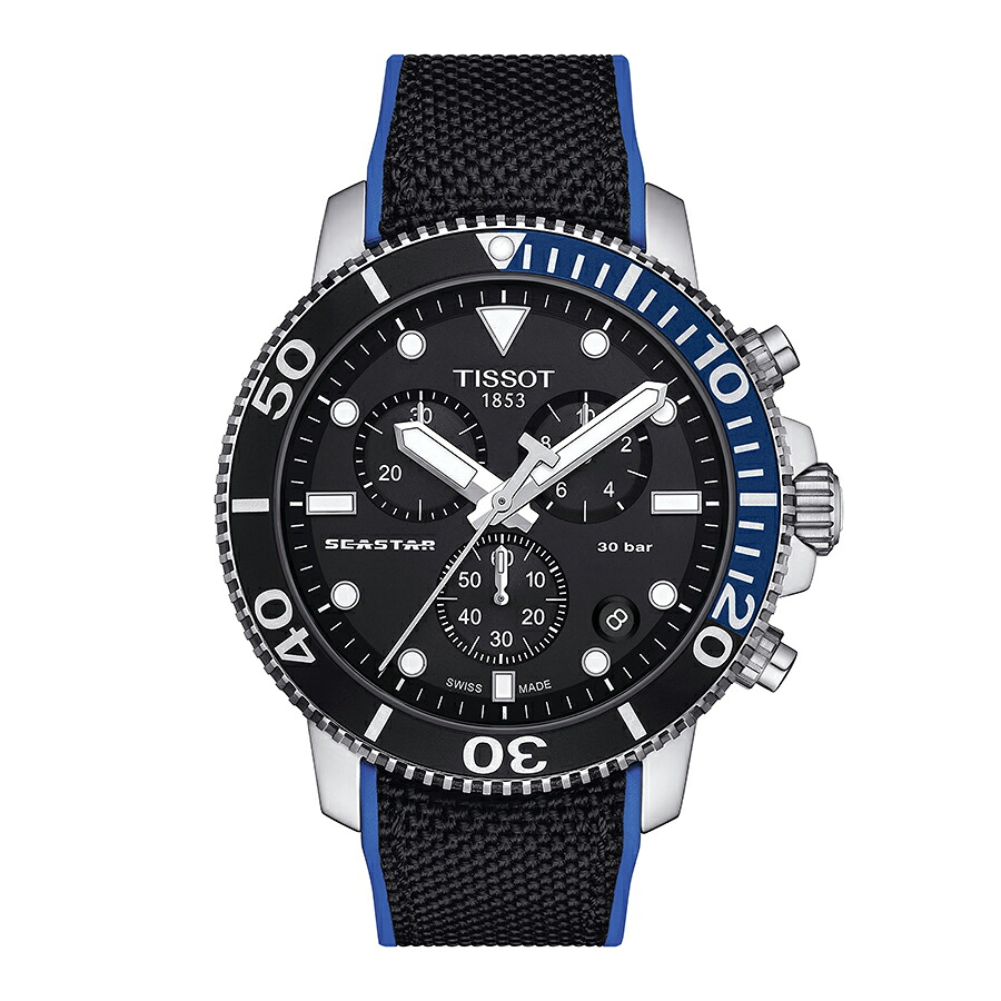腕時計 メンズ TISSOT ティソ シースター1000 クロノグラフ クオーツ 45.5mm 【購入特典付き】 T1204171705103｜銀座 日新堂 Web Shop