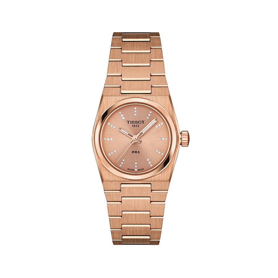 腕時計 レディース TISSOT ティソ PRX クオーツ ダイヤモンド 25mm 【購入特典付き】 T1370103350600