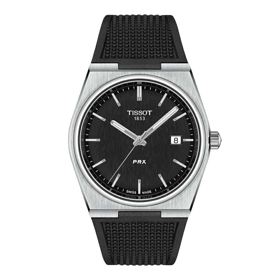 即完御免最終値下げ新品TISSOT PRX ピーアールエックスブルー文字盤レザー TISSOT ティソ 腕時計 PRX ピーアールエックス ブルー文字盤