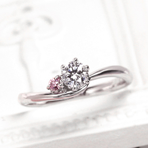 【楽天市場】婚約指輪 ピンクダイヤ エンゲージリング プラチナ Pt900 ダイヤモンド 【0.2ct～0.24ct F VS2 トリプル
