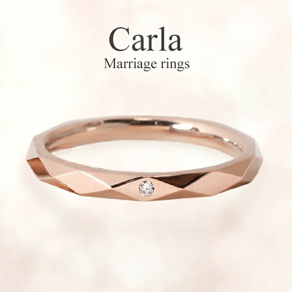 楽天市場】結婚指輪 ペア マリッジリング ピンクゴールド K18PG 【9号