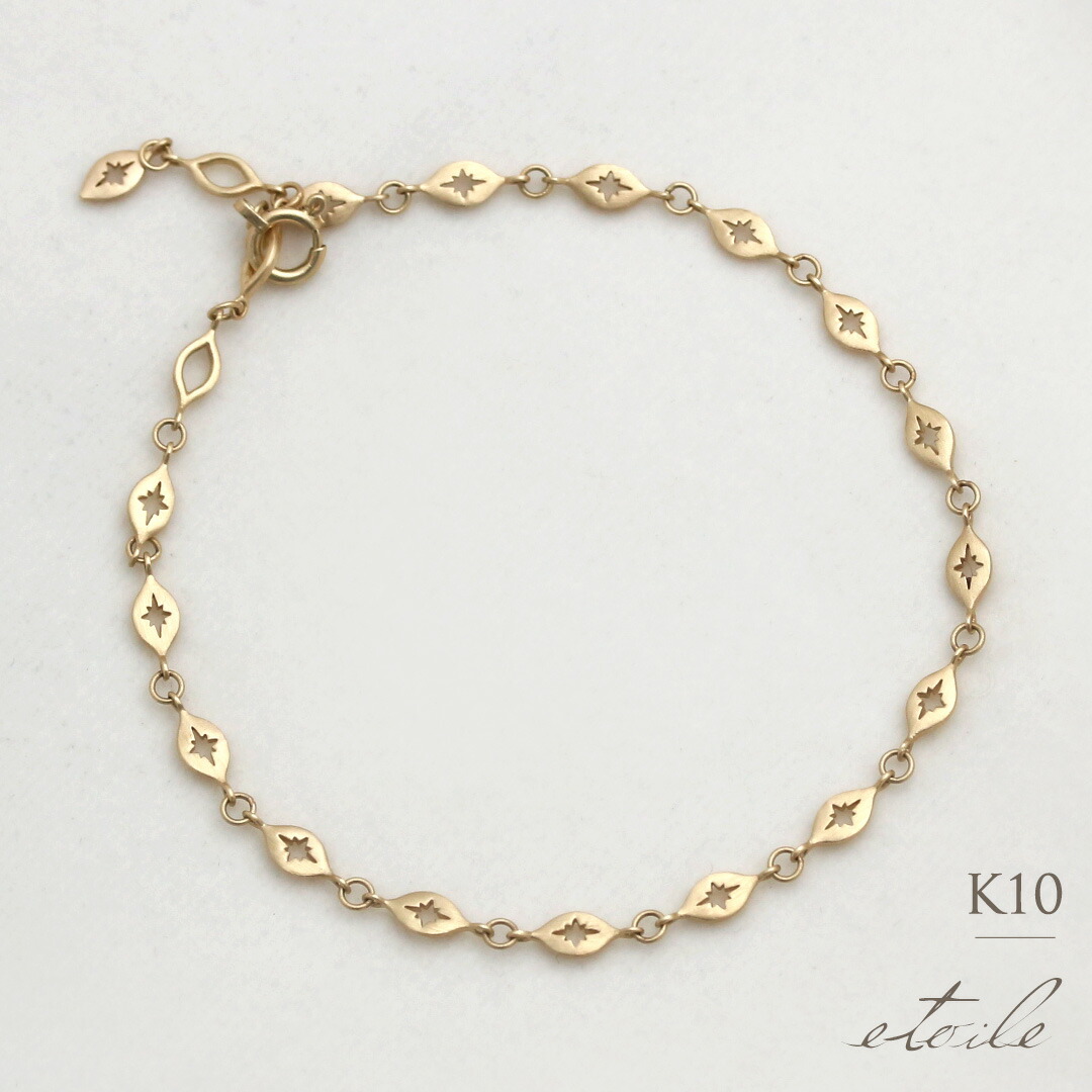 Will　k18ブレスレット　ベネチアンチェーン　0.5㎜幅　アジャスター Will k18ブレスレット ベネチアンチェーン 0.5㎜幅 アジャスター