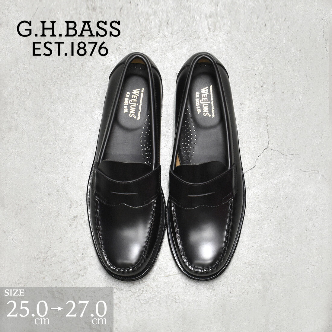 【お買い物マラソン中お得なクーポン有】★4/15は自店P×3倍★ ジョージ・ヘンリー・バス G.H.BASS ローファー コインローファー オーソドックス 本革 定番 メンズ トラッド マッケイ製法 歩きやすい 履きやすい 銀座ワシントン WASH ウォッシュ