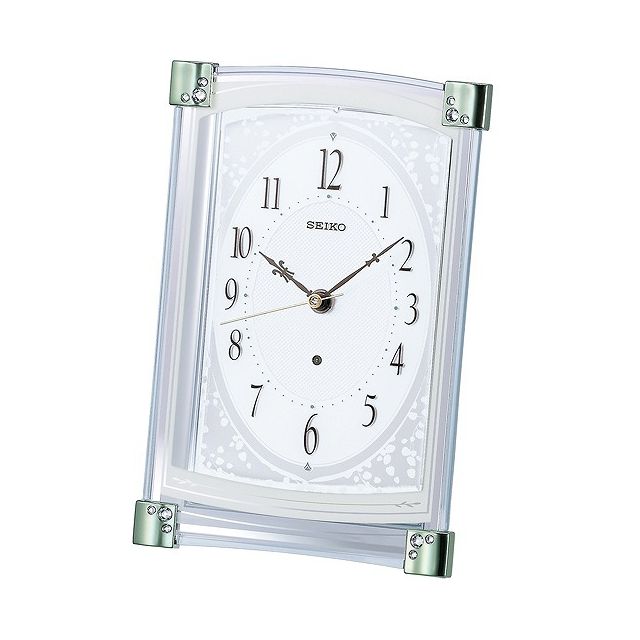 【最大2000円OFFクーポン10日(金)01:59迄】SEIKO CLOCK セイコー クロック BZ360M 置き時計 電波 アナログ 薄緑 7,360円