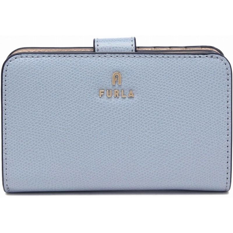 【最大2000円OFFクーポン10日(金)01:59迄】フルラ FURLA 二つ折り財布 カメリア ブルー ベージュ WP00314 ARE000 3593S NUVOLA BALLERINA i int レディース
