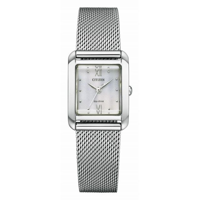 【最大2000円OFFクーポン 26日(日)01:59迄】CITIZEN L シチズンエル EW5590-62A エコ・ドライブ Square Collection 替えバンド付き|銀座雑貨