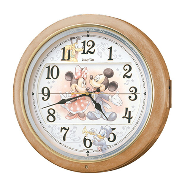 【最大2000円OFFクーポン17日(金)09:59迄】SEIKO CLOCK セイコー クロック 時計 Disney (ディズニータイム) 掛け時計 ミッキー&フレンズ 電波時計 ツイン・パ FW561A