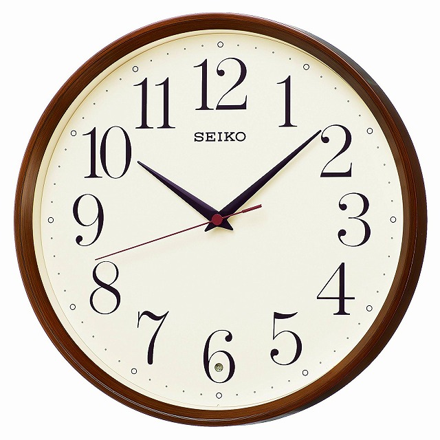 【5%OFFクーポン4月21日(火)9:59迄】SEIKO CLOCK セイコー クロック KX222B 掛け時計 電波 アナログ 濃茶木目模様