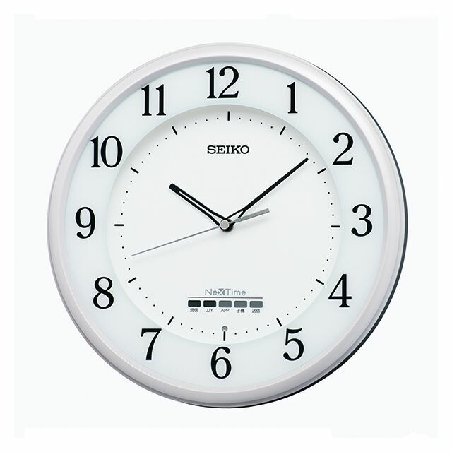 【5%OFFクーポン4月21日(火)9:59迄】セイコー クロック ZS255W 掛け時計 ハイブリッド 電波 ネクスタイム SEIKO CLOCK