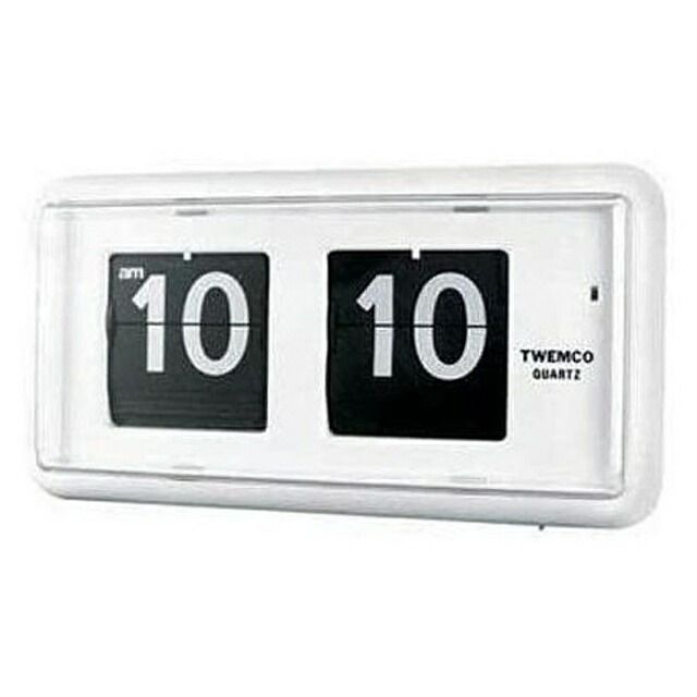 【最大2000円OFFクーポン17日(金)09:59迄】TWEMCO トゥエンコ 置掛時計 QT-30WHITE