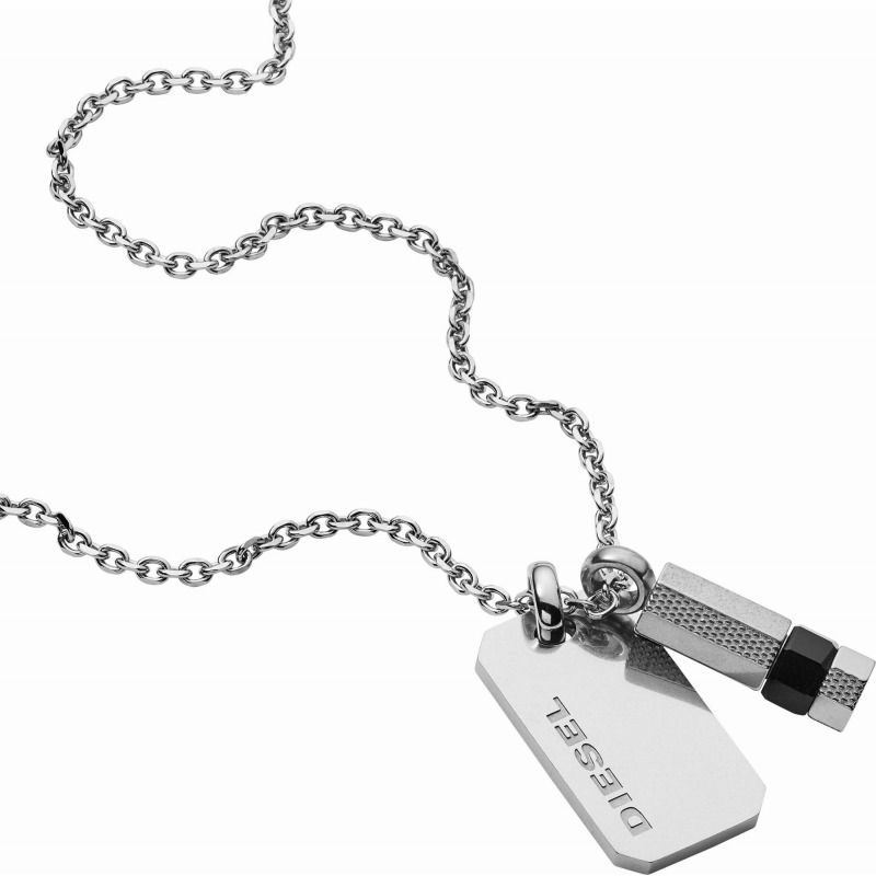 DIESEL ディーゼル ネックレス メンズ DX1156040 ペンダント アクセサリー ステンレス｜銀座雑貨 9,933円