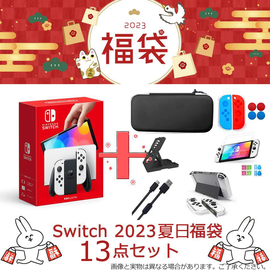 任天堂スイッチ Switch 本体 + ジョイコン2セット + 豪華アクセサリー-