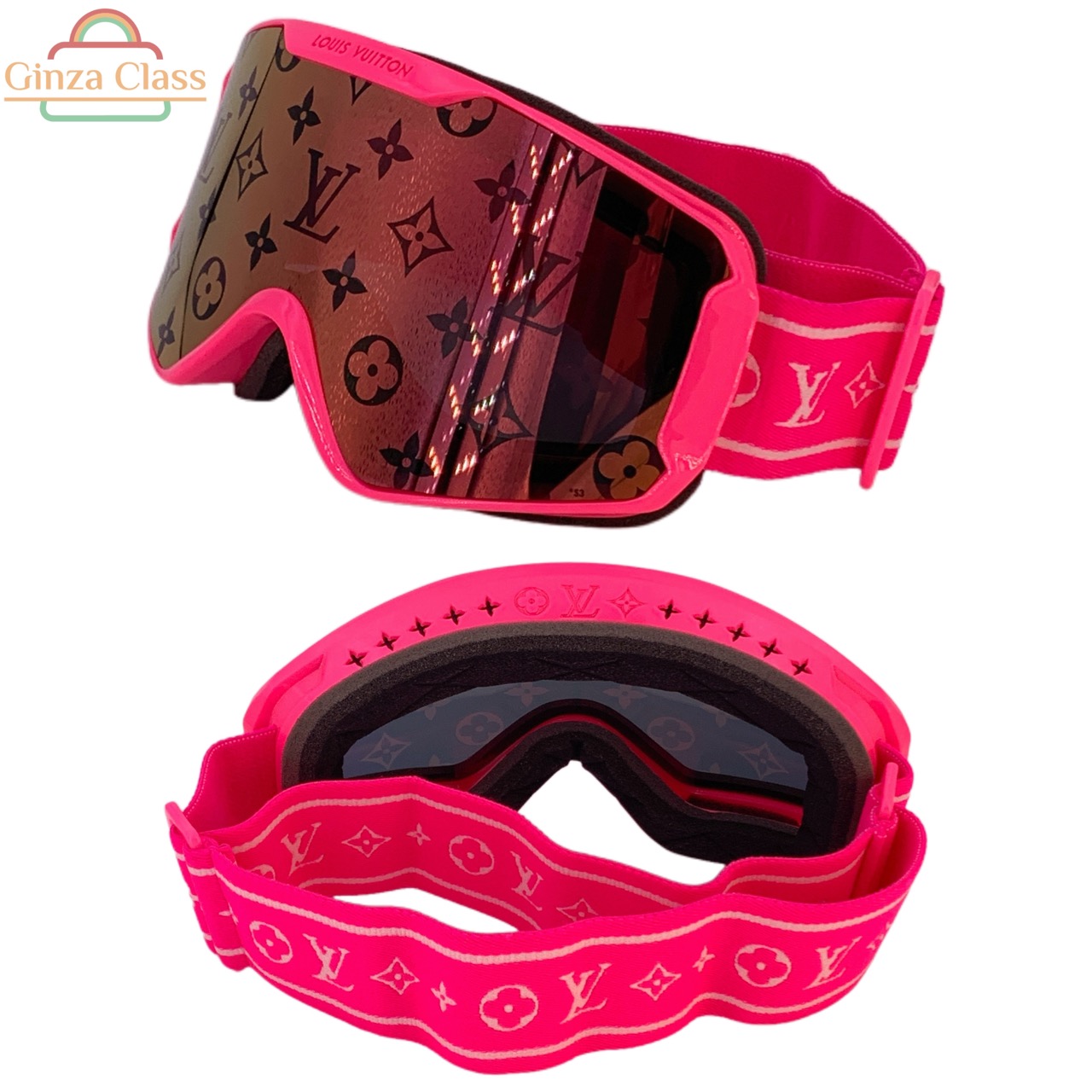 LOUIS VUITTON - ルイヴィトン R96433 ゴーグル 替えレンズ付　スノボ　スキー LOUIS VUITTON R96433 LV Snow Monogram goggles Eyewear Ski