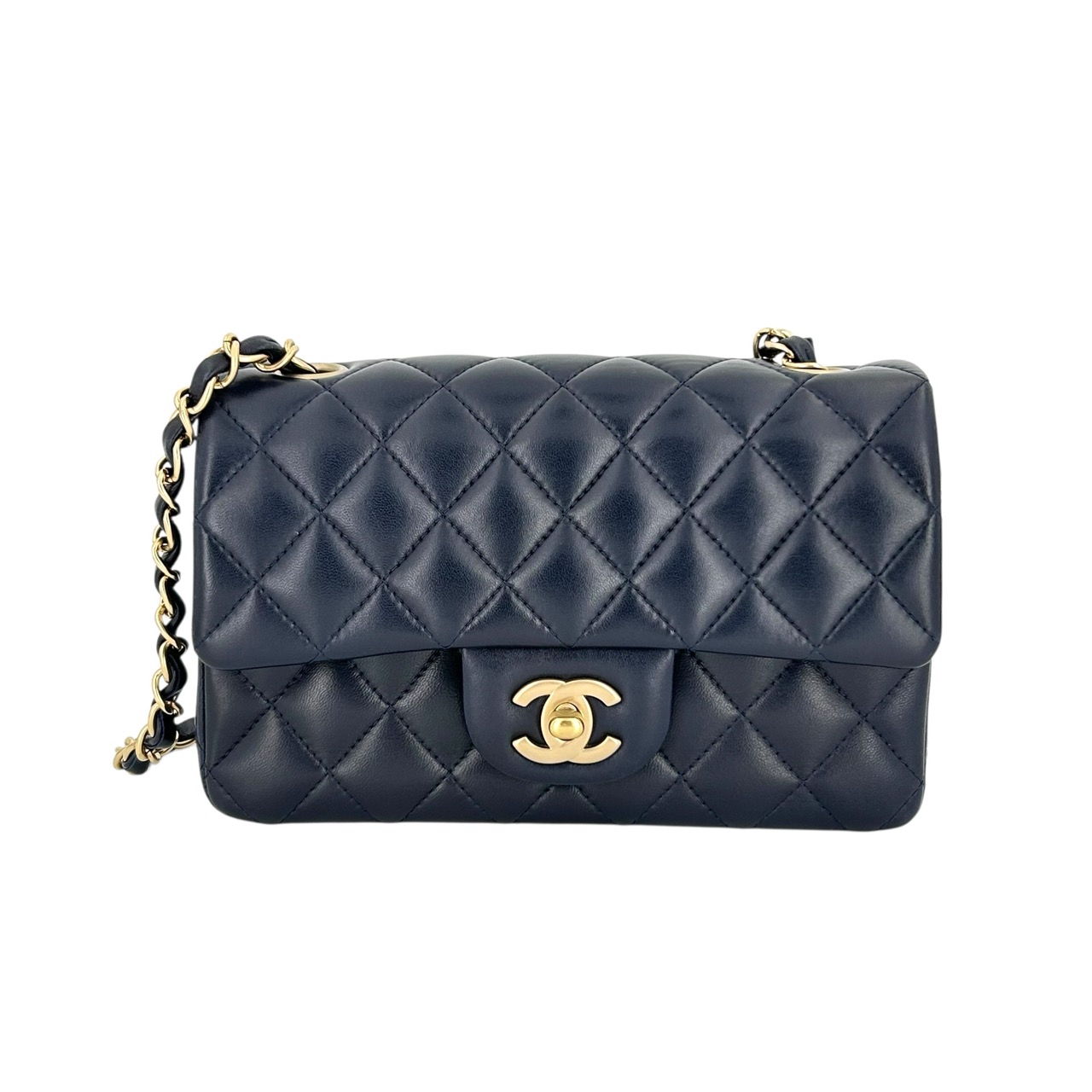 CHANEL ミニミニ マトラッセ コットン チェーンバッグネイビー 楽天市場】【中古】CHANEL シャネル ミニミニ マトラッセ
