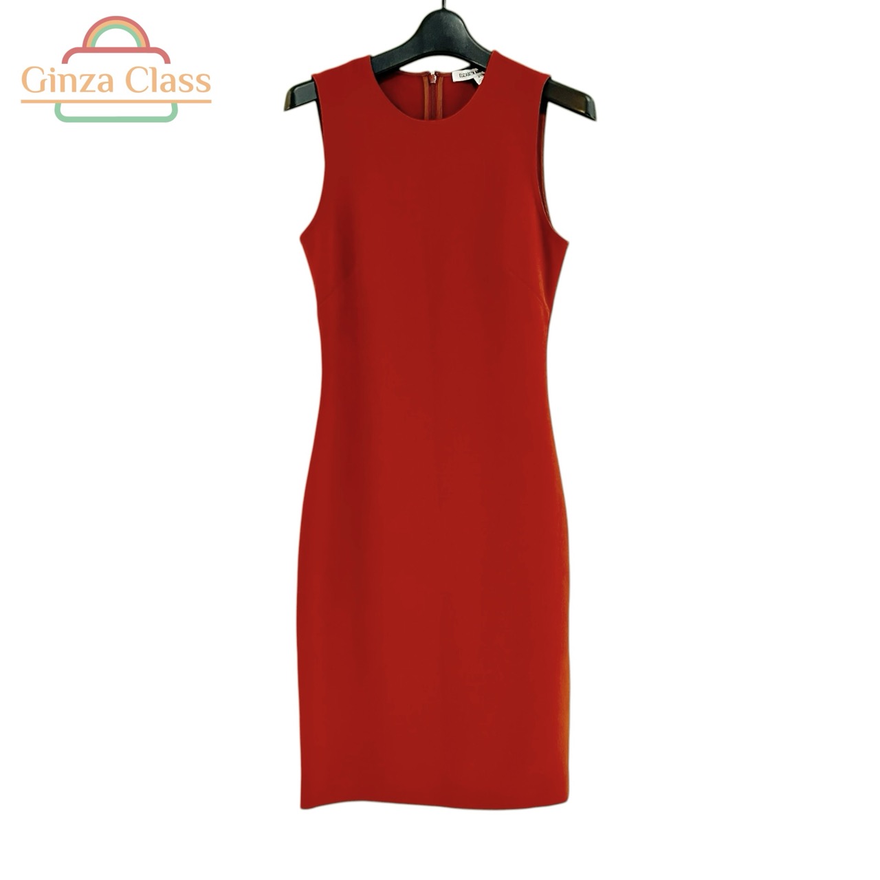 ELIZABETH AND JAMES ノースリーブワンピース SIZE 4 ポリエステル 赤茶 レディース