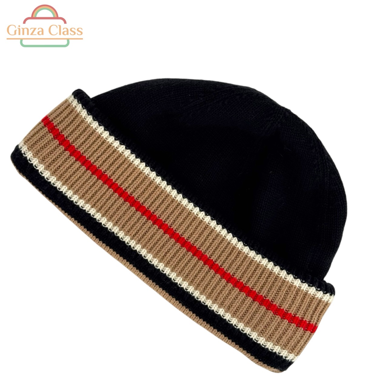 楽天市場】BURBERRY バーバリー ニット帽 帽子 ロゴグラフィック