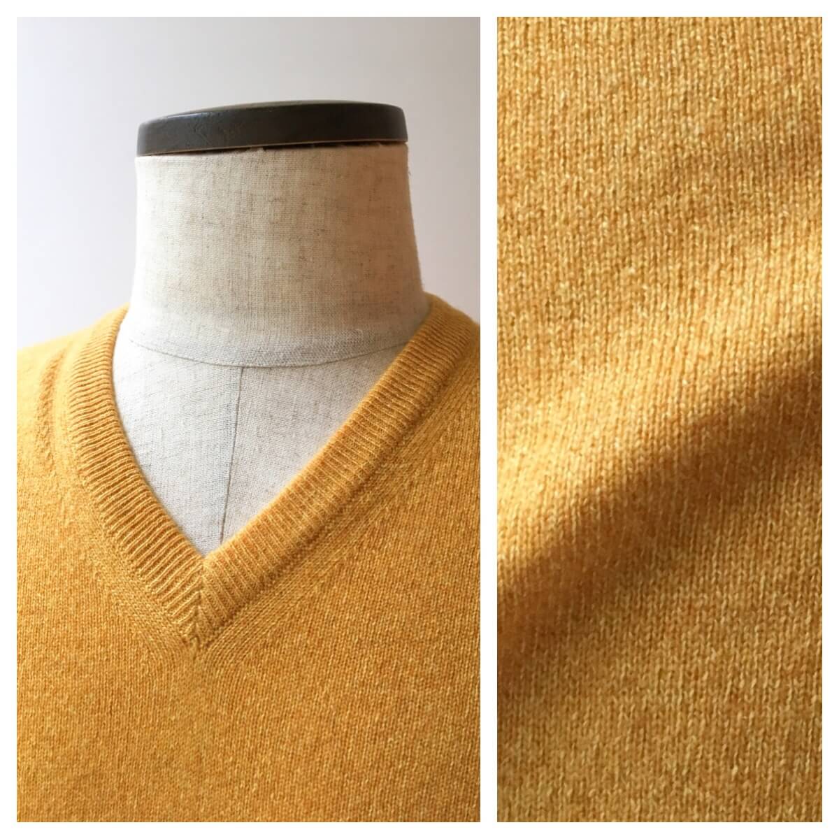 楽天市場 Fedeli フェデーリ カシミアニットセーター メンズ ブランド カジュアル スリムフィット イエロー 大きいサイズ ｖネック 長袖 無地 銀座 Hiko