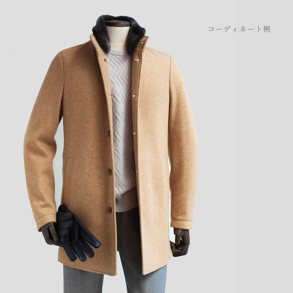 Enrico Mandelli エンリコ マンデッリ カシミヤスポルベリーノコート メンズ カジュアル カシミヤ ロロピアーナ 本革 鹿革 カーコート 毛皮 Prescriptionpillsonline Is