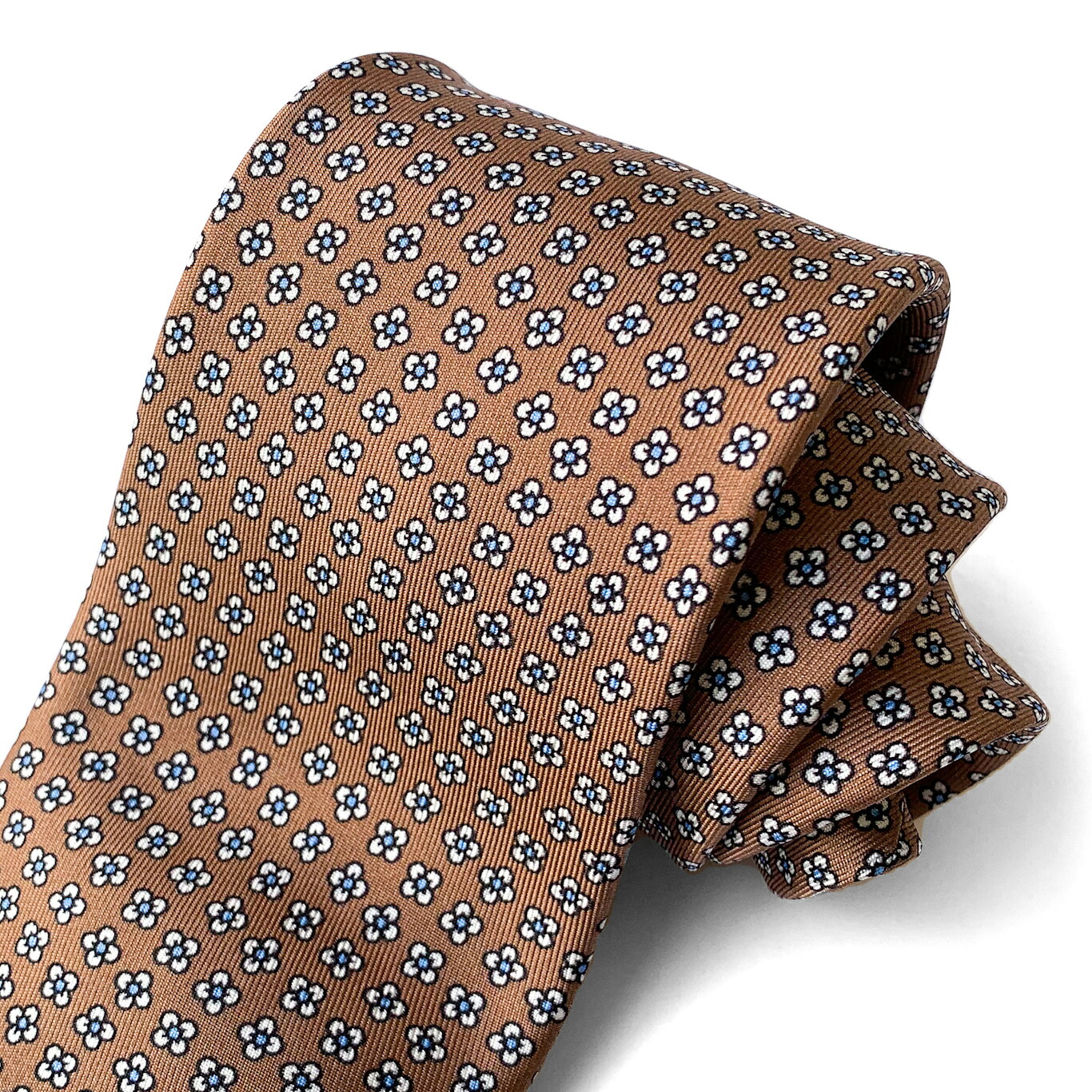 SCABAL (スキャバル) ネクタイ ジャガード ブラウン 花柄 8.5cm 15,620円