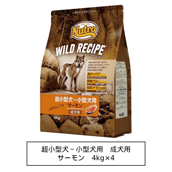 ニュートロ ワイルド 処方せん 超小型犬～小型犬用 成犬用 秋味 4kg×4【1ｹｰｽ】（NW108）