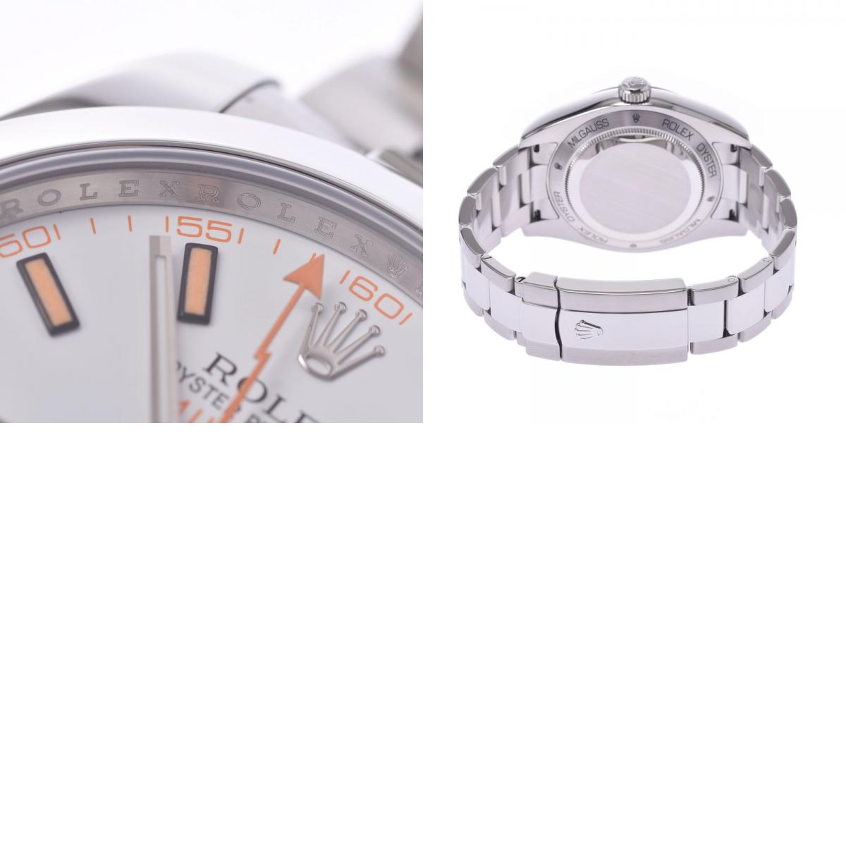 楽天市場 Rolex ロレックス ミルガウス メンズ Ss 腕時計 白文字盤 Aランク 中古 銀蔵 銀蔵 楽天市場店