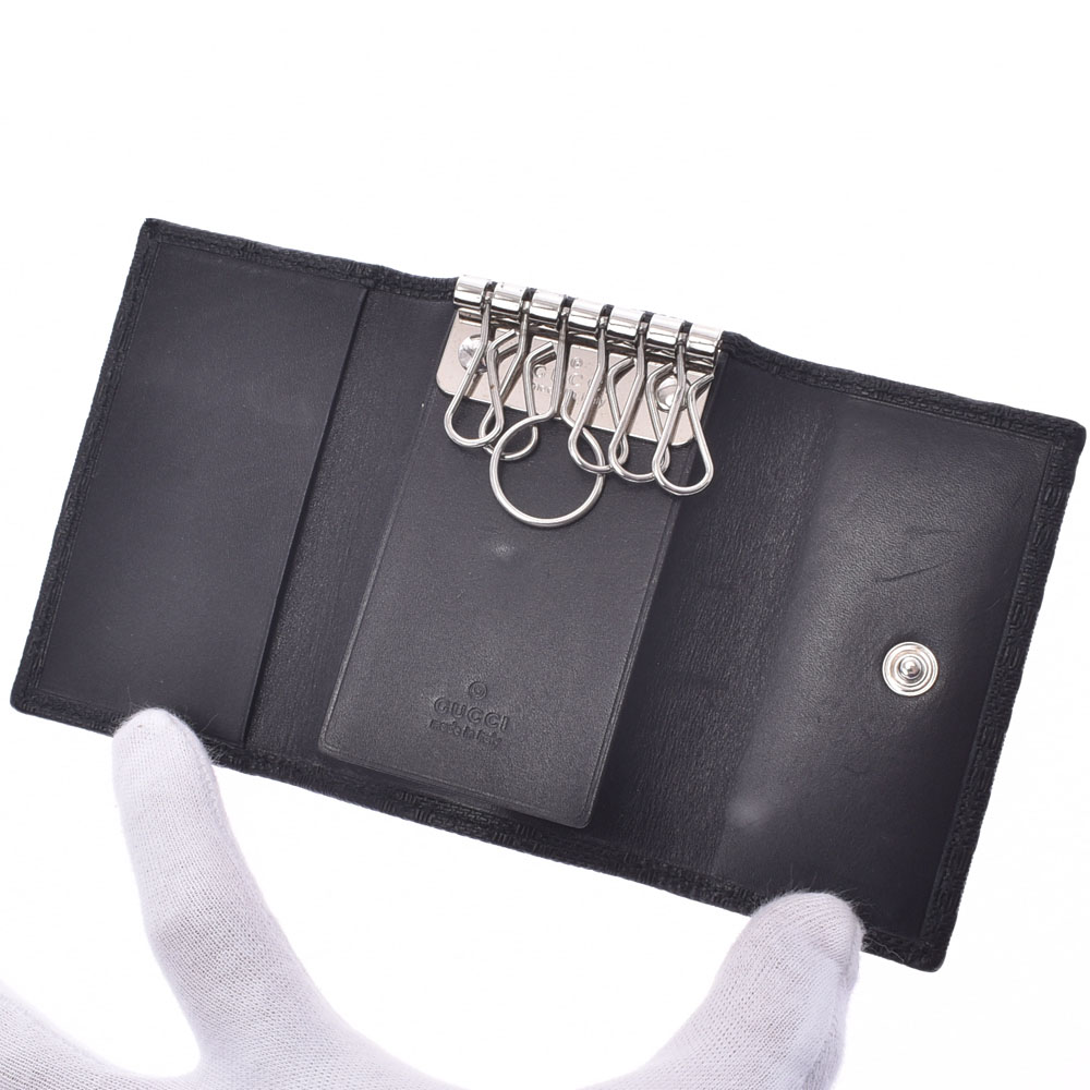 Gucci 黒 6連キーケース グッチ ユニセックス アウトレット カーフ グッチ Aランク 銀蔵 銀蔵 店送料無料 財布 ケース ディアマンテ キーケース 中古 グッチ 6連キーケース アウトレット ディアマンテ 黒 ユニセックス カーフ キーケース Aランク