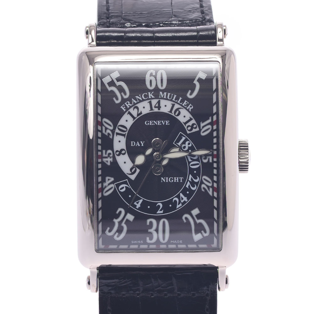 Franck Muller フ程度ミュラー ロングアイランド ダブルレトログラード アワー 1250dhr メンズ Wg 革 適格性時計 自動小銃vol 溢れ者英字ゲーム盤 Aランク 中古 銀蔵 送料無料 フランクミュラー ロングアイランド ダブルレトログラード アワー 1250dhr メンズ Wg 革