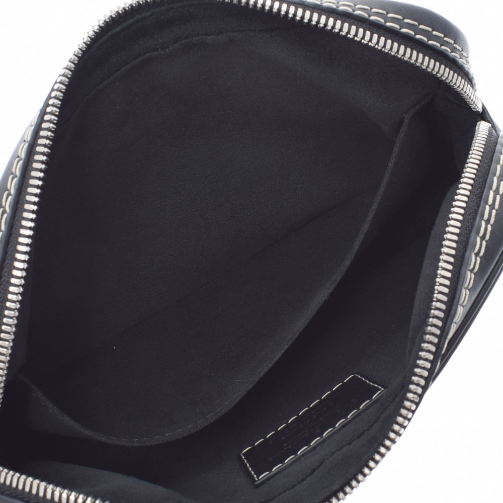 LOUISVUITTONルイヴィトン黒メンズレザークラッチバッグABランク中古銀蔵