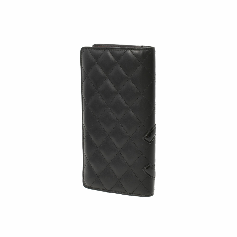 最大78 Offクーポン Chanel シャネル カンボンライン 二つ折り 黒 レディース ラムスキン エナメル 長財布 Abランク 中古 銀蔵 Www Yourrequestentertainment Com