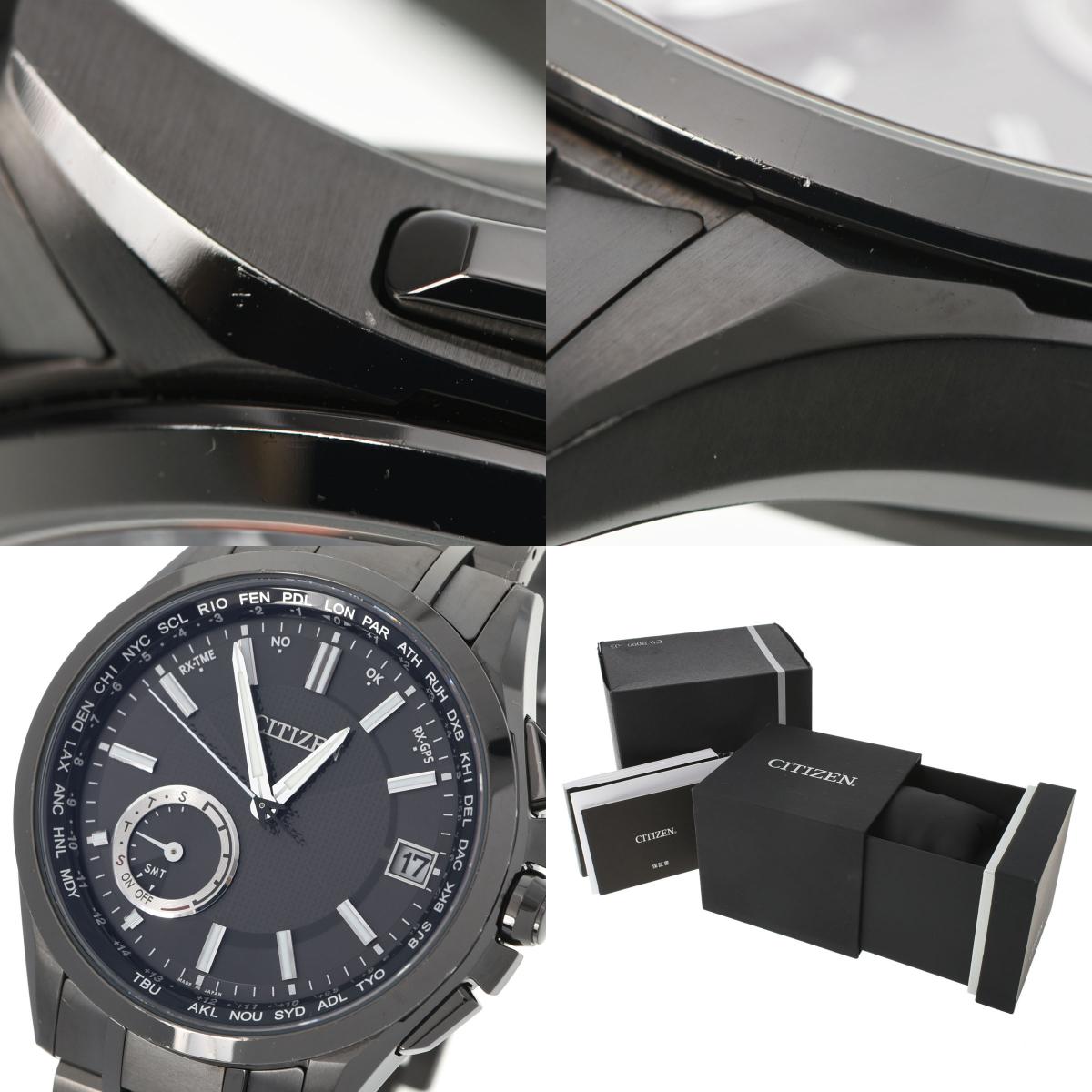 CITIZEN シチズン アテッサ メンズ CC3015-57E 中古 黒文字盤 Aランク 