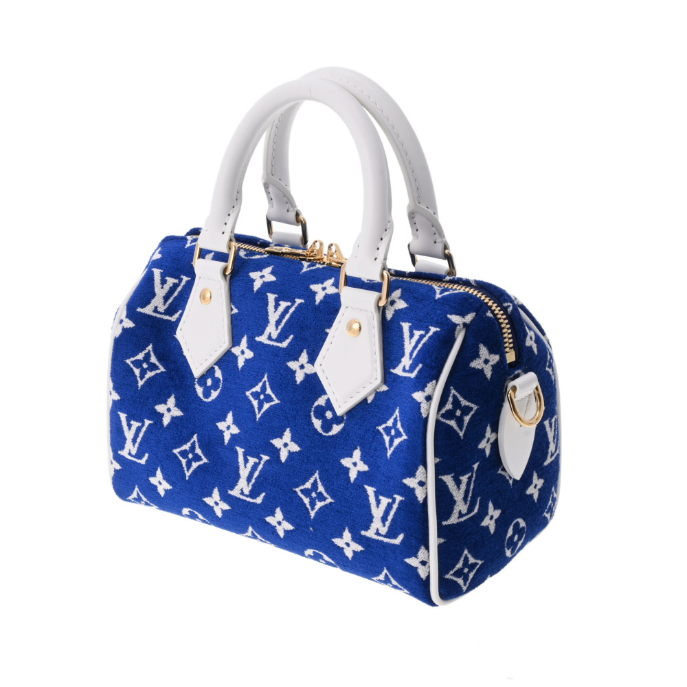 LOUIS VUITTON ルイヴィトン 白 ベルベット 2WAYバッグ 中古