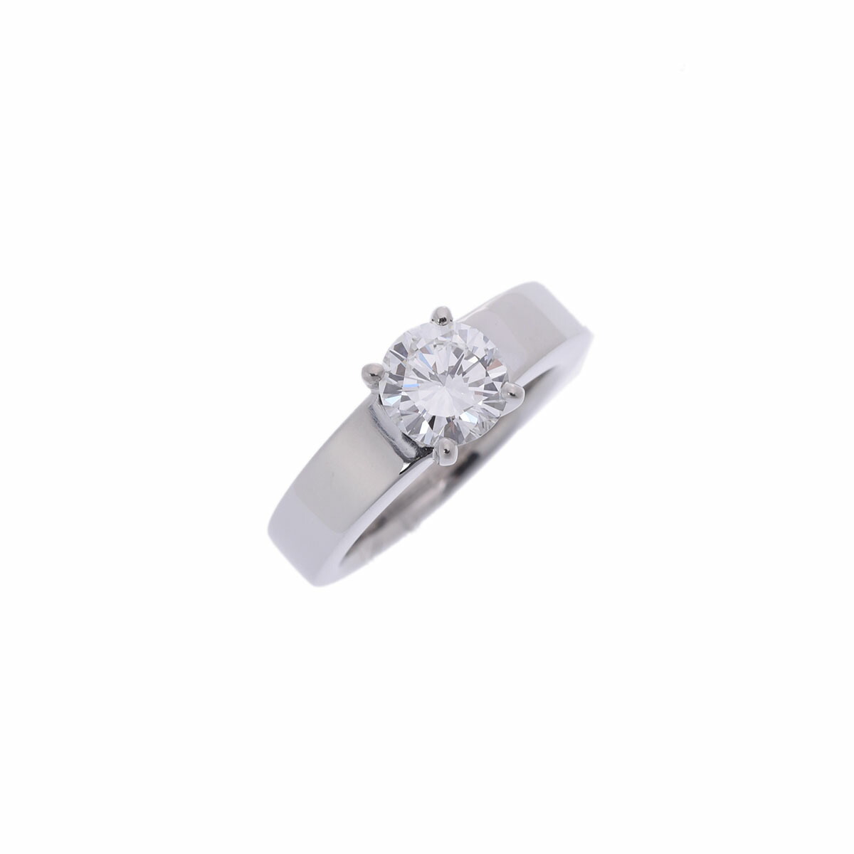 【～4/17 最大5万円クーポン】no brand ノーブランド 一粒ダイヤ 1.101ct F-VVS1-VG #8 - 16号 レディース Pt950プラチナ リング・指輪 Aランク 中古【ローン24回払い無金利】 銀蔵